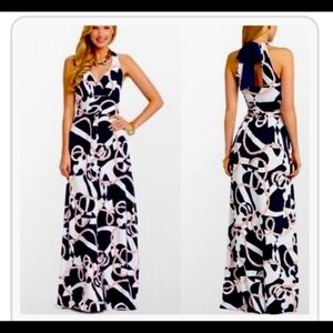 Lilly Pulitzer Nautical Maxi Dress SZ S.  FL